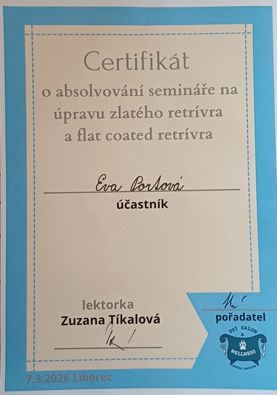 Certifikát kosmetiky Iv San Bernard
